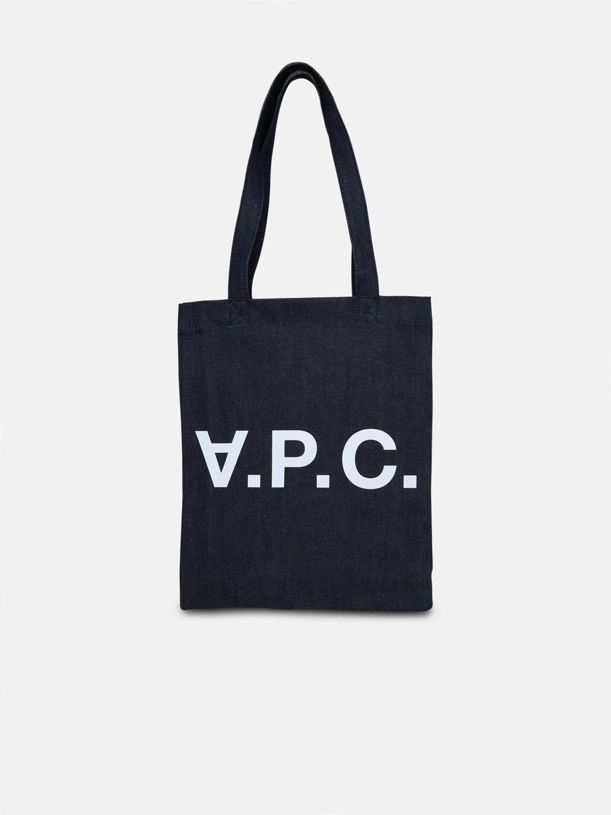 Apc Blue Cotton Shopping Bag