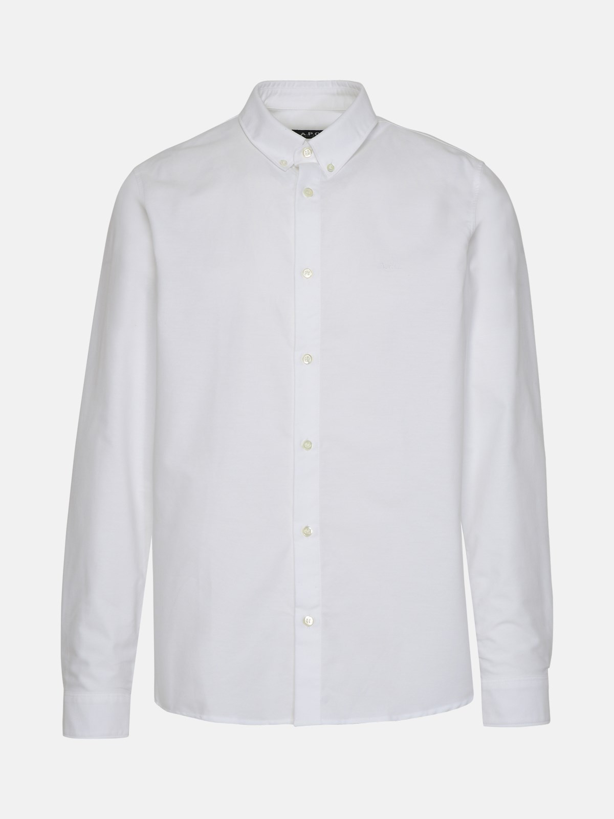A.p.c. Kids' Greg White Cotton Shirt