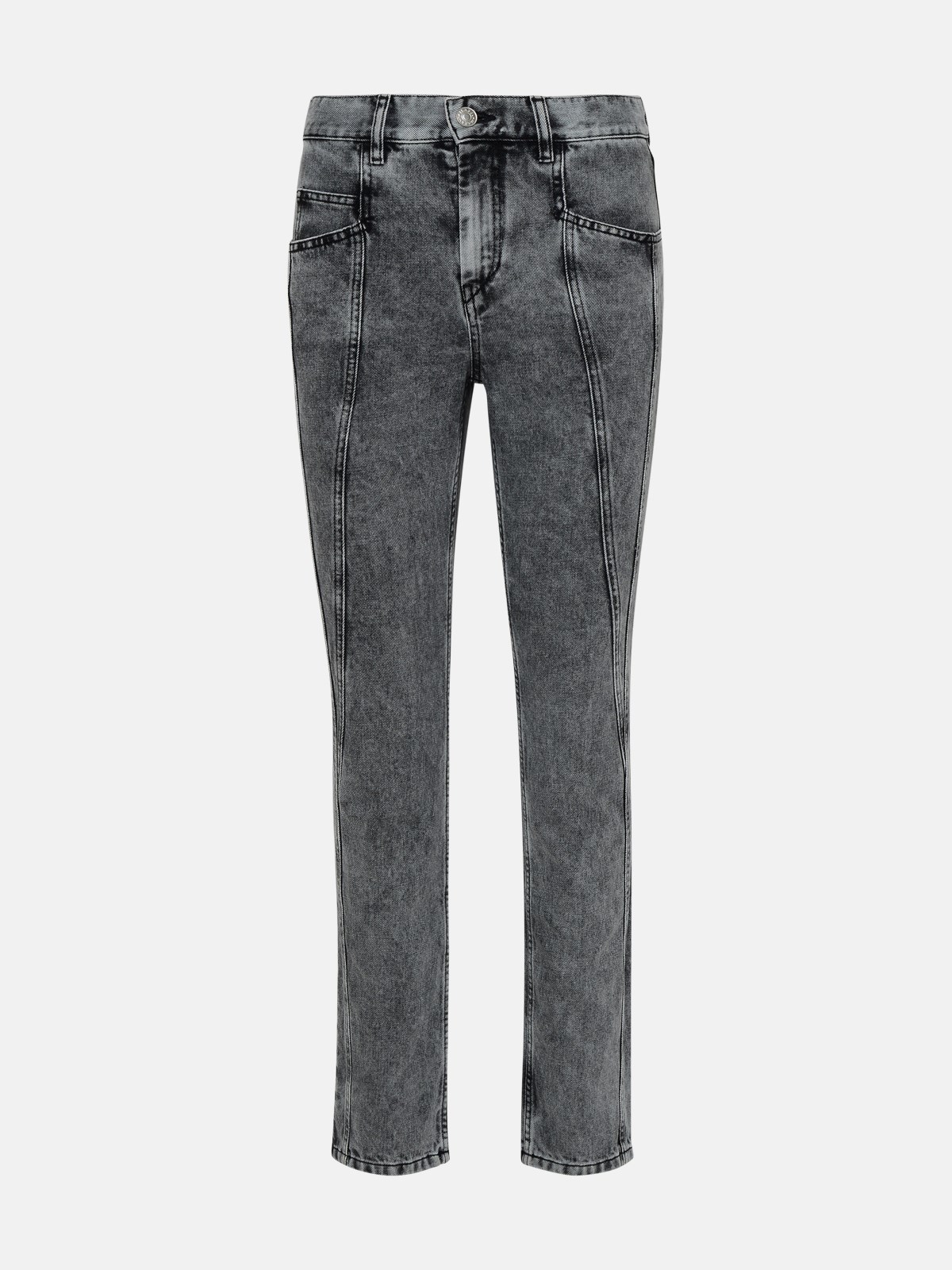 Isabel Marant Gray Cotton Denim  Capsule Jeans In Grey