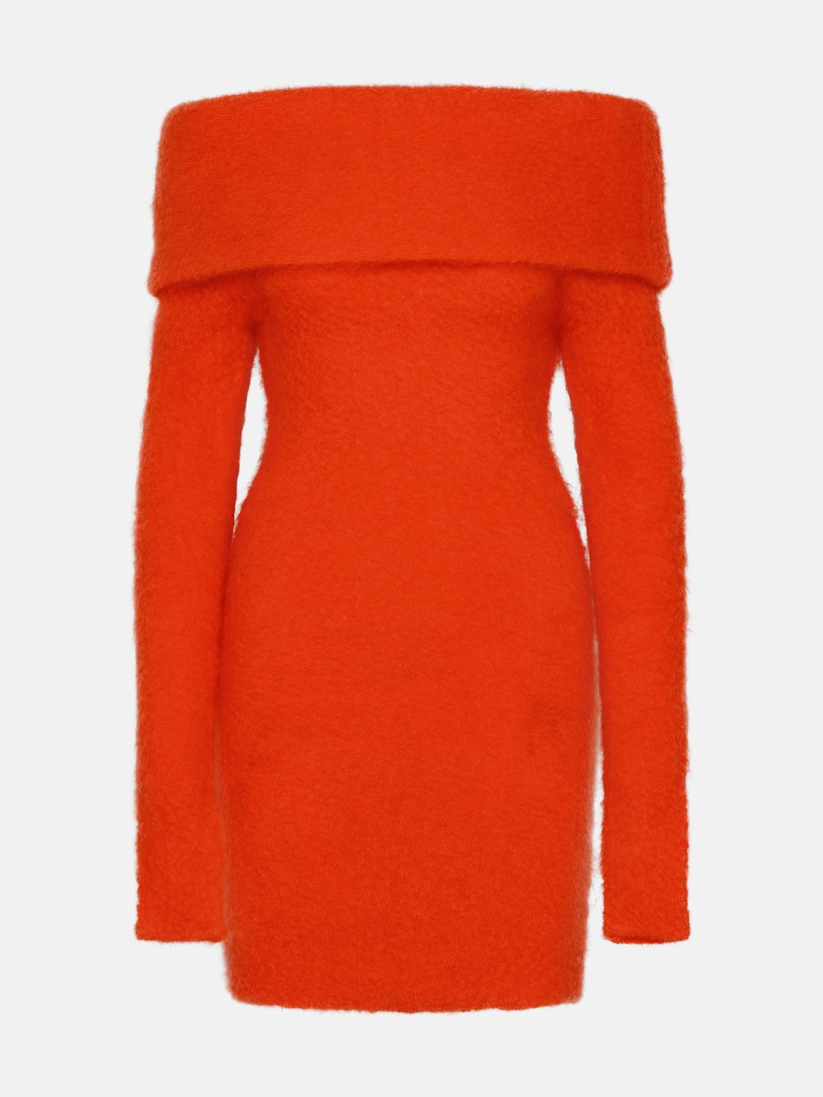 Isabel Marant Orange Mohair Blend Aria Dress