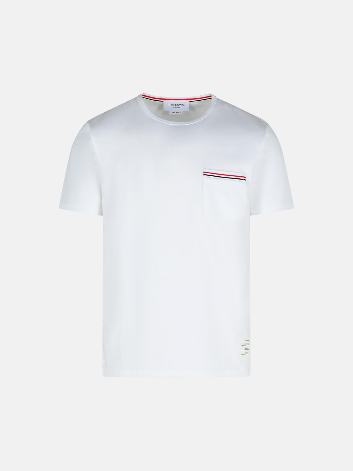 Thom Browne 'rwb' White Cotton T-shirt In White