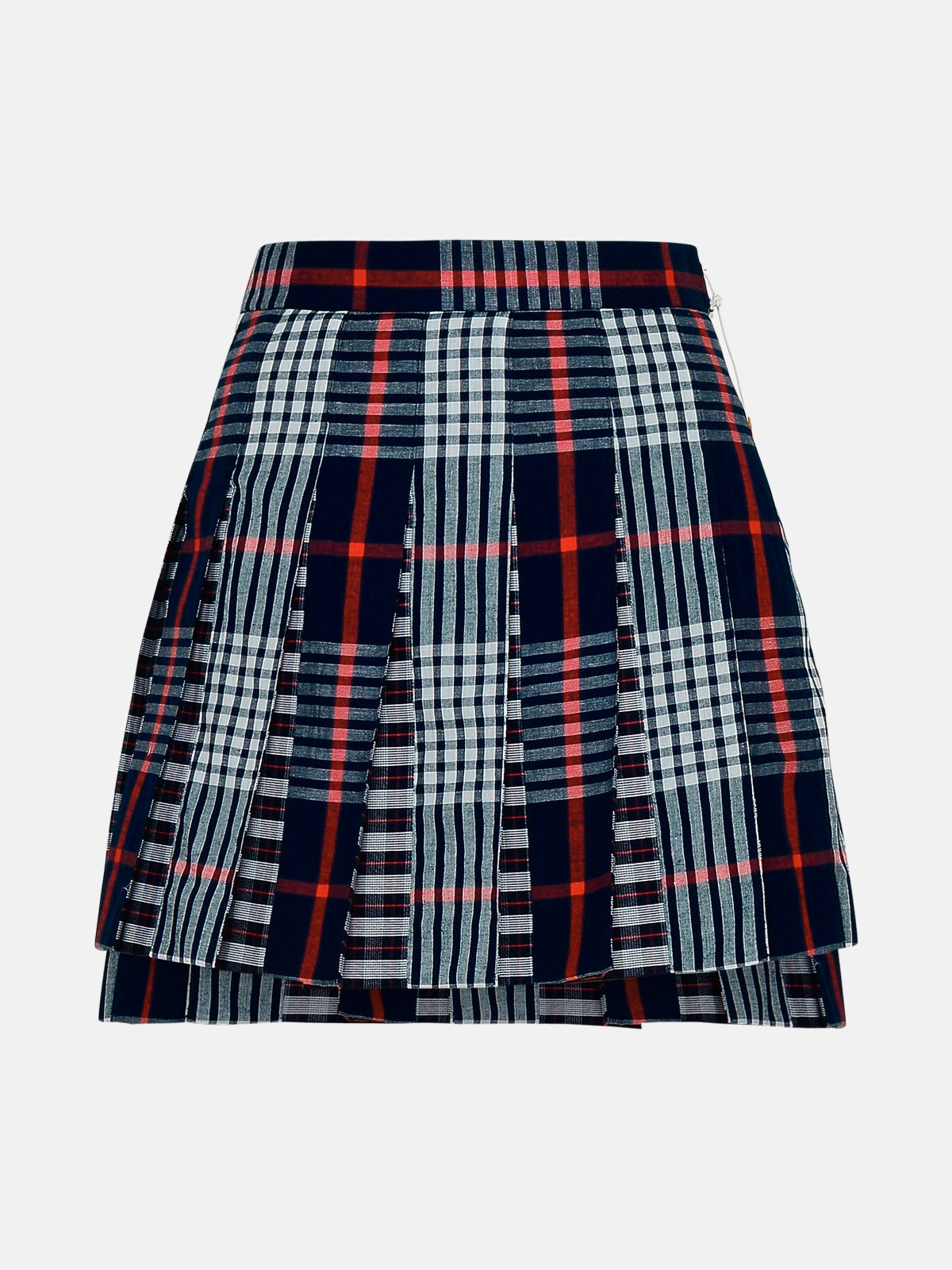 Thom Browne Blue Cotton Skirt In Multi