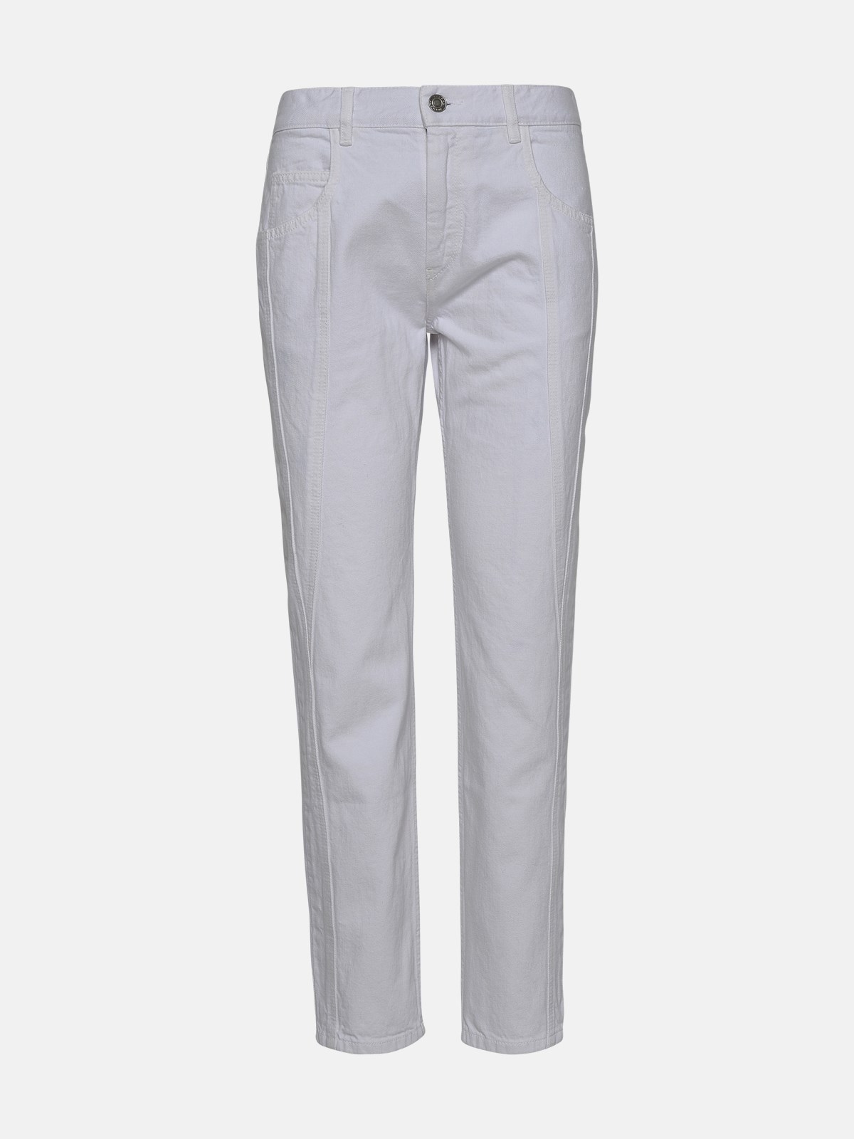 Isabel Marant White Cotton Denim  Capsule Jeans