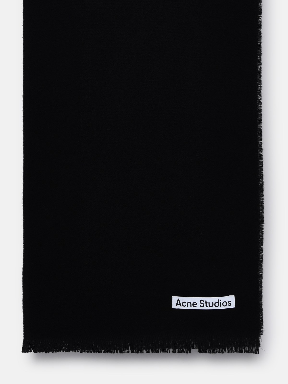 Acne Studios Black Wool Scarf