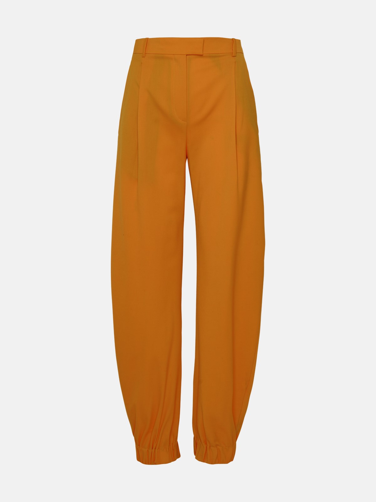 Attico Orange Wool Blend Rey Pants