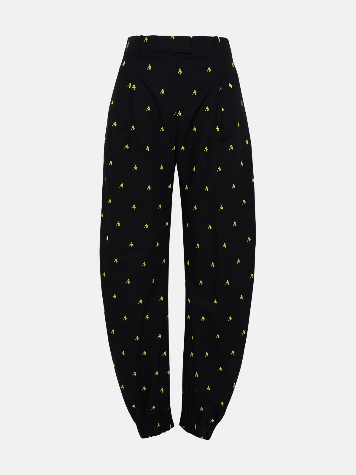 Attico Black Cotton Rey Pants
