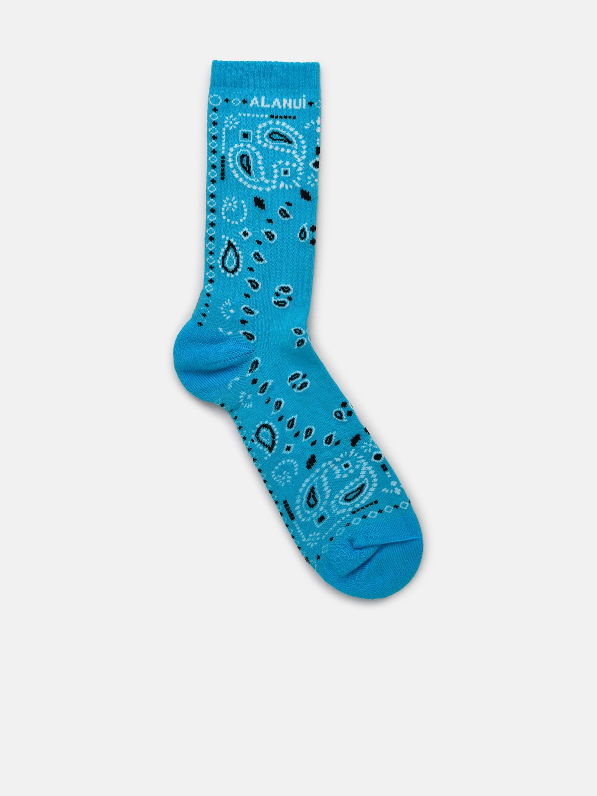 Alanui Eoh Cotton Socks In Light Blue