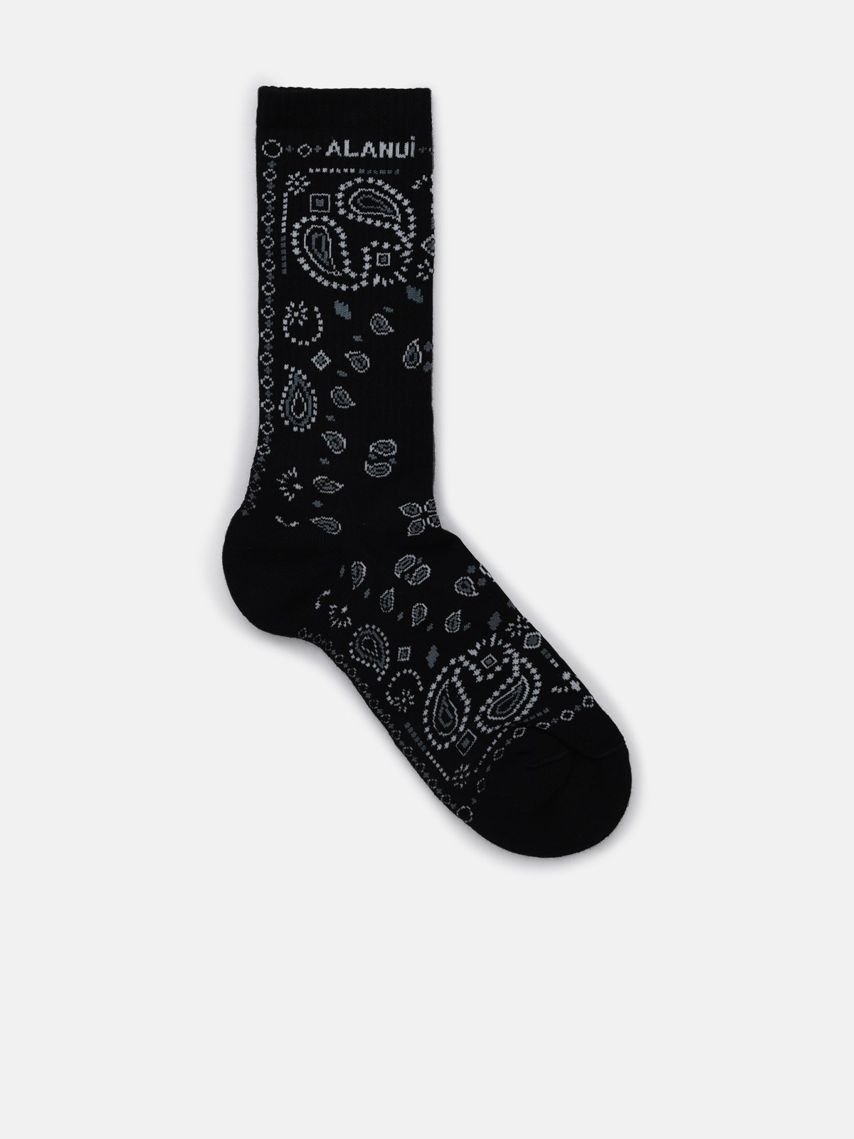 Alanui Black Cotton Socks