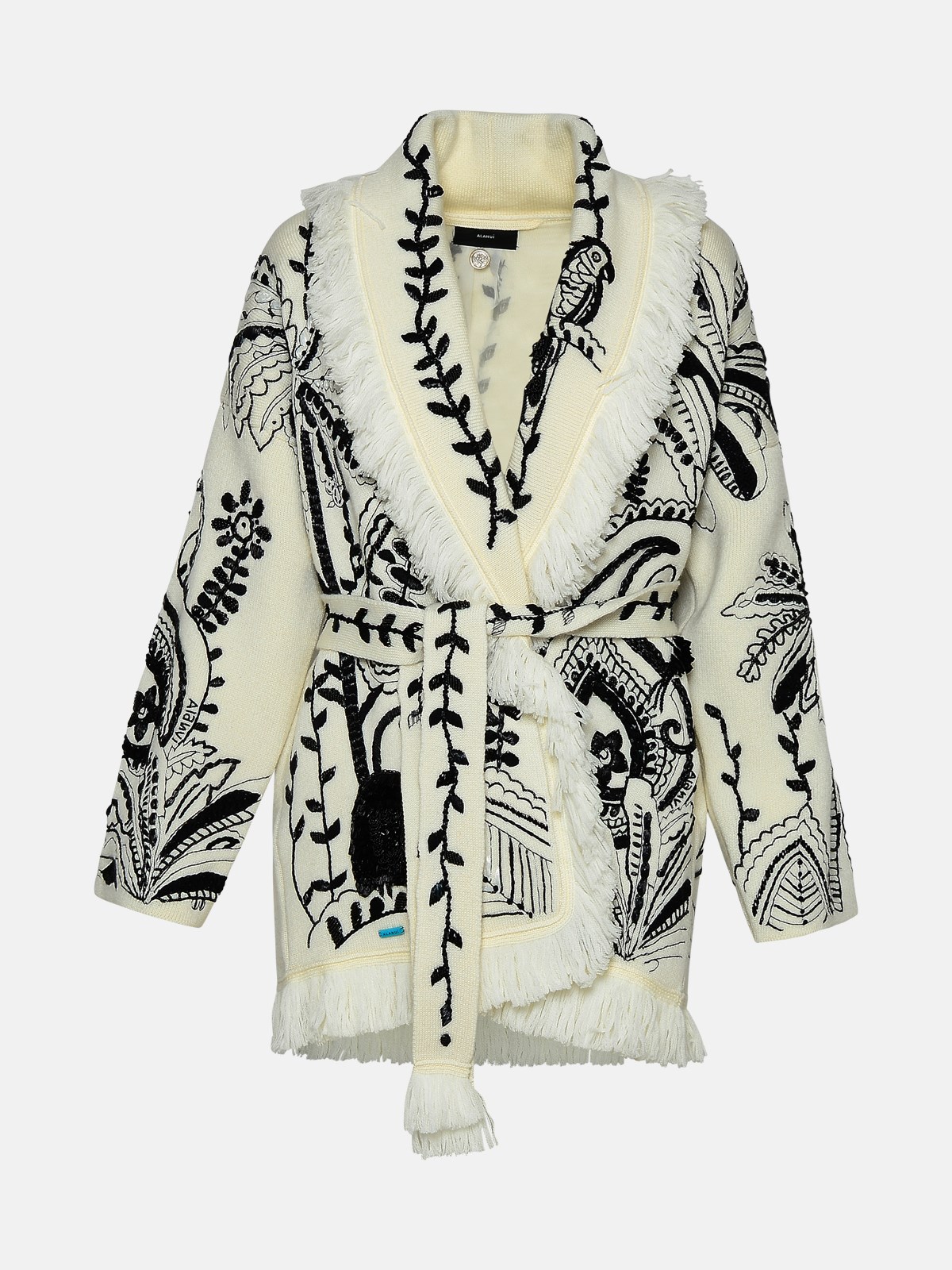 Alanui Kids' White Wool Cardigan
