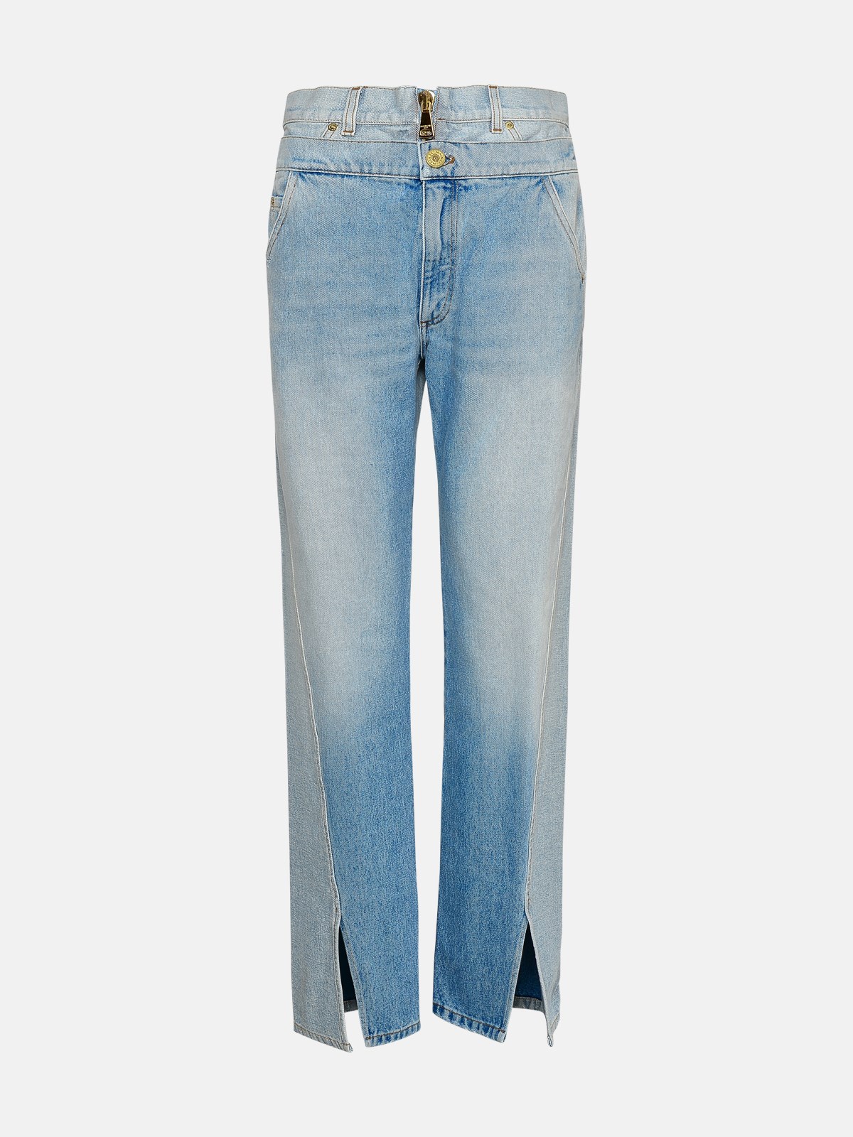 Balmain Cotton Jeans With Noos In Blue