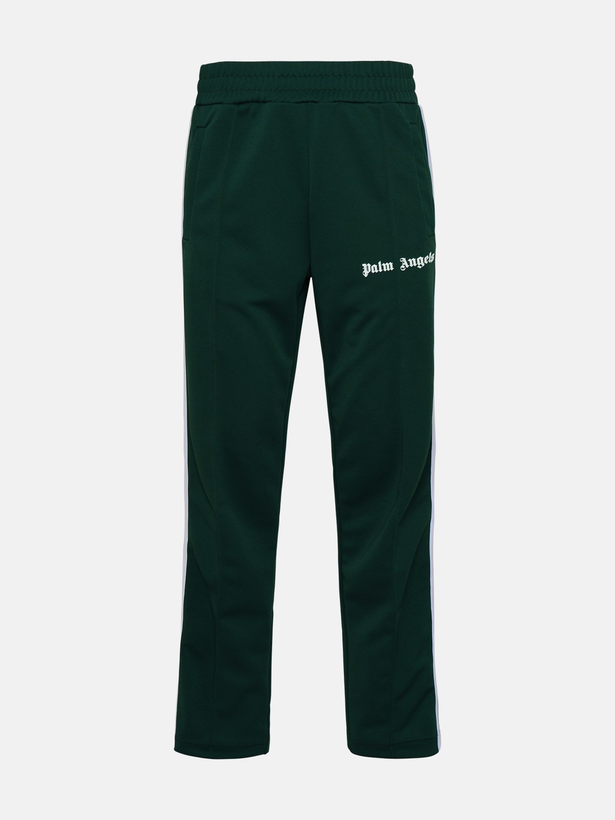 Palm Angels Side-stripe Logo Track Pants In Green