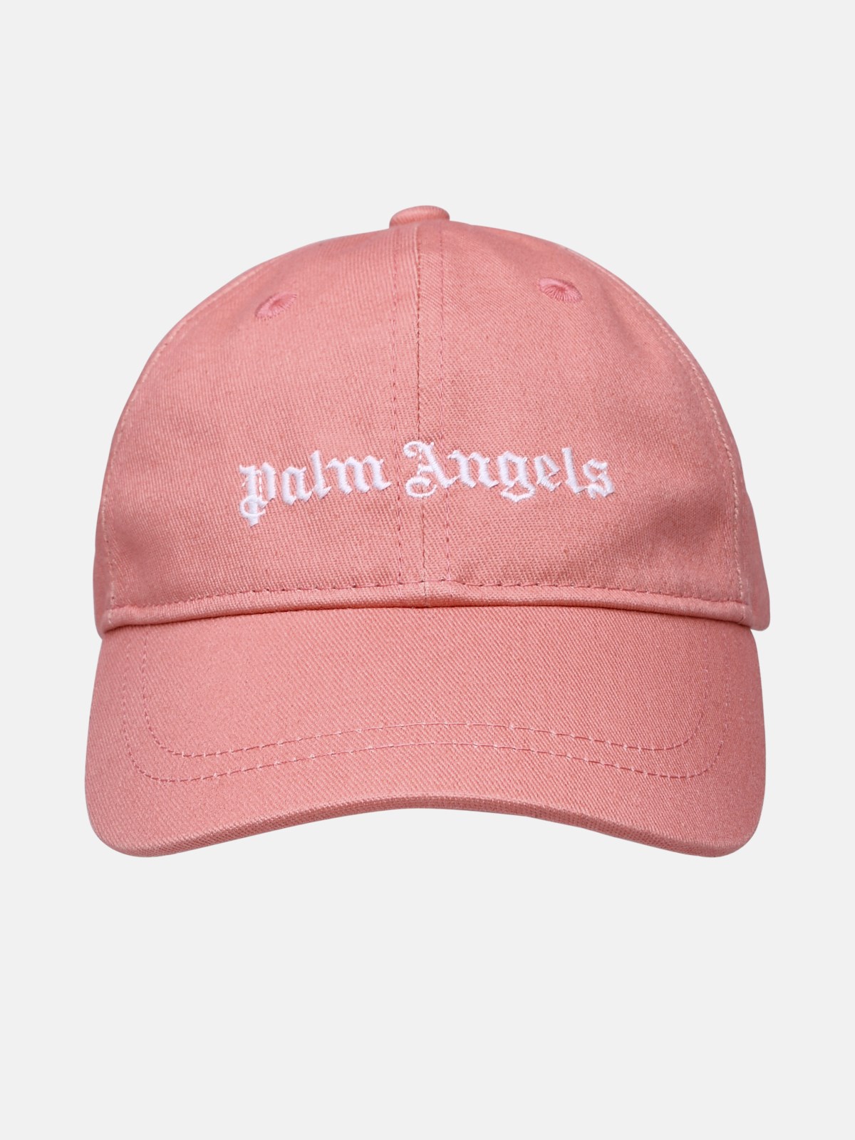 Palm Angels Kids Logo Embroidered Baseball Cap In Pink