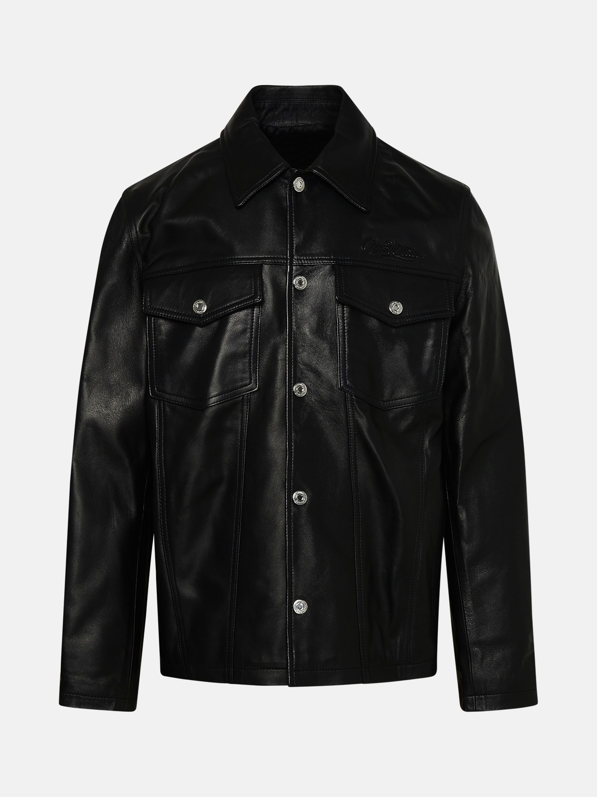 Off-white Black Leather Shirt