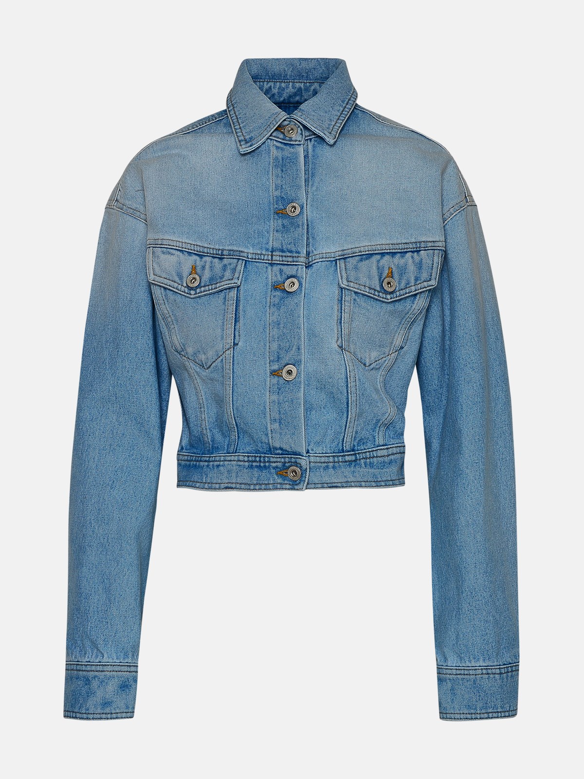 Shop Off-white Light Blue Cotton Denim Jacket