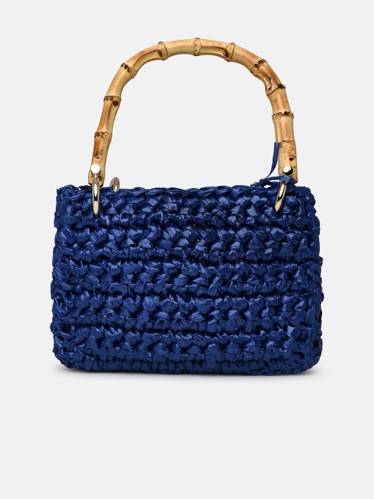 Chica Blue Raffia Meteor Bag