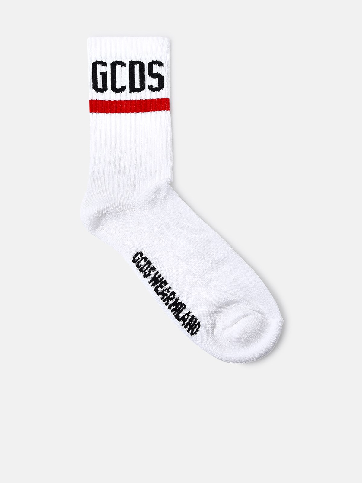Gcds Cotton Blend Socks In White