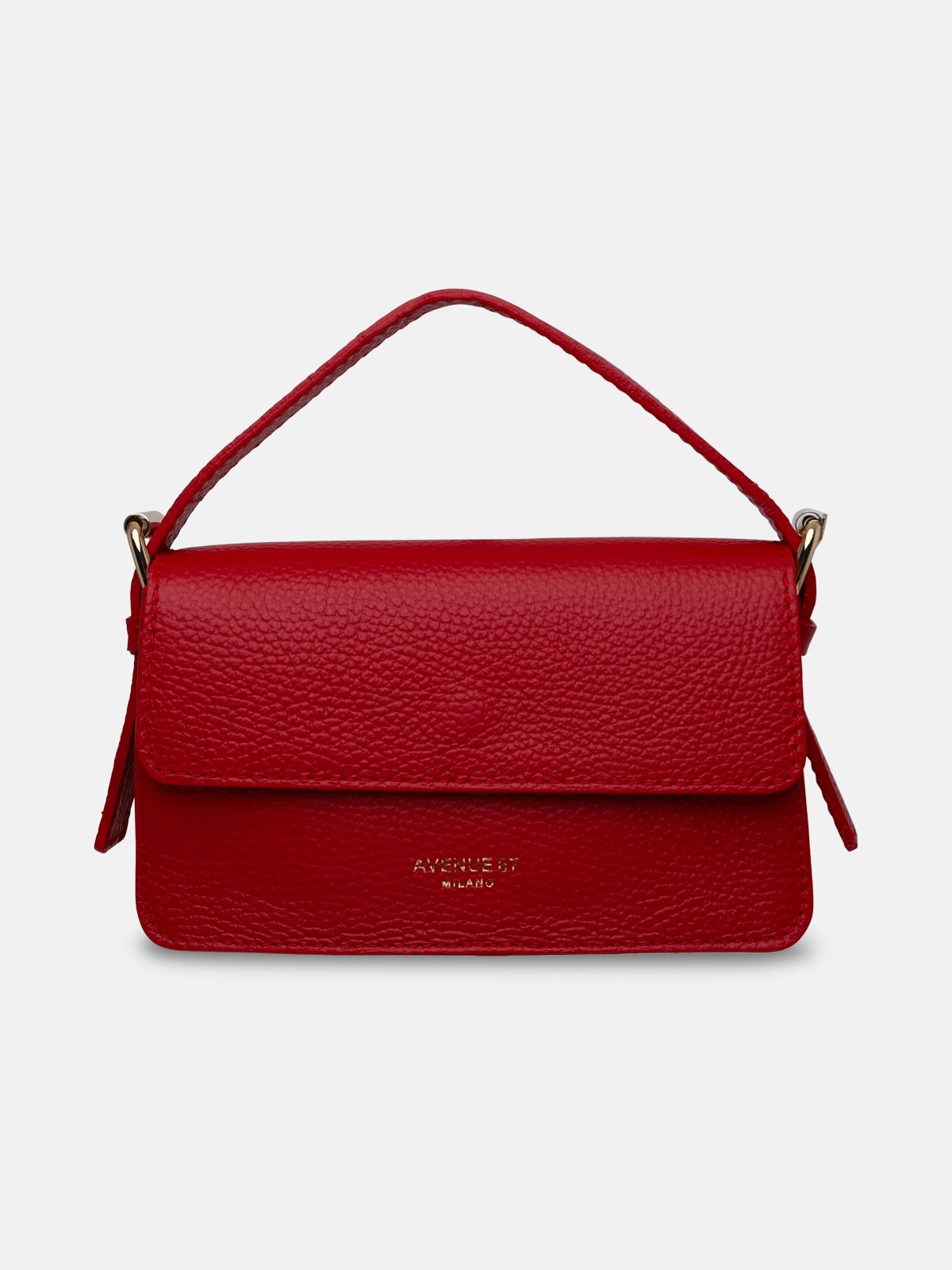 Avenue 67 Red Leather Cashmere Bag