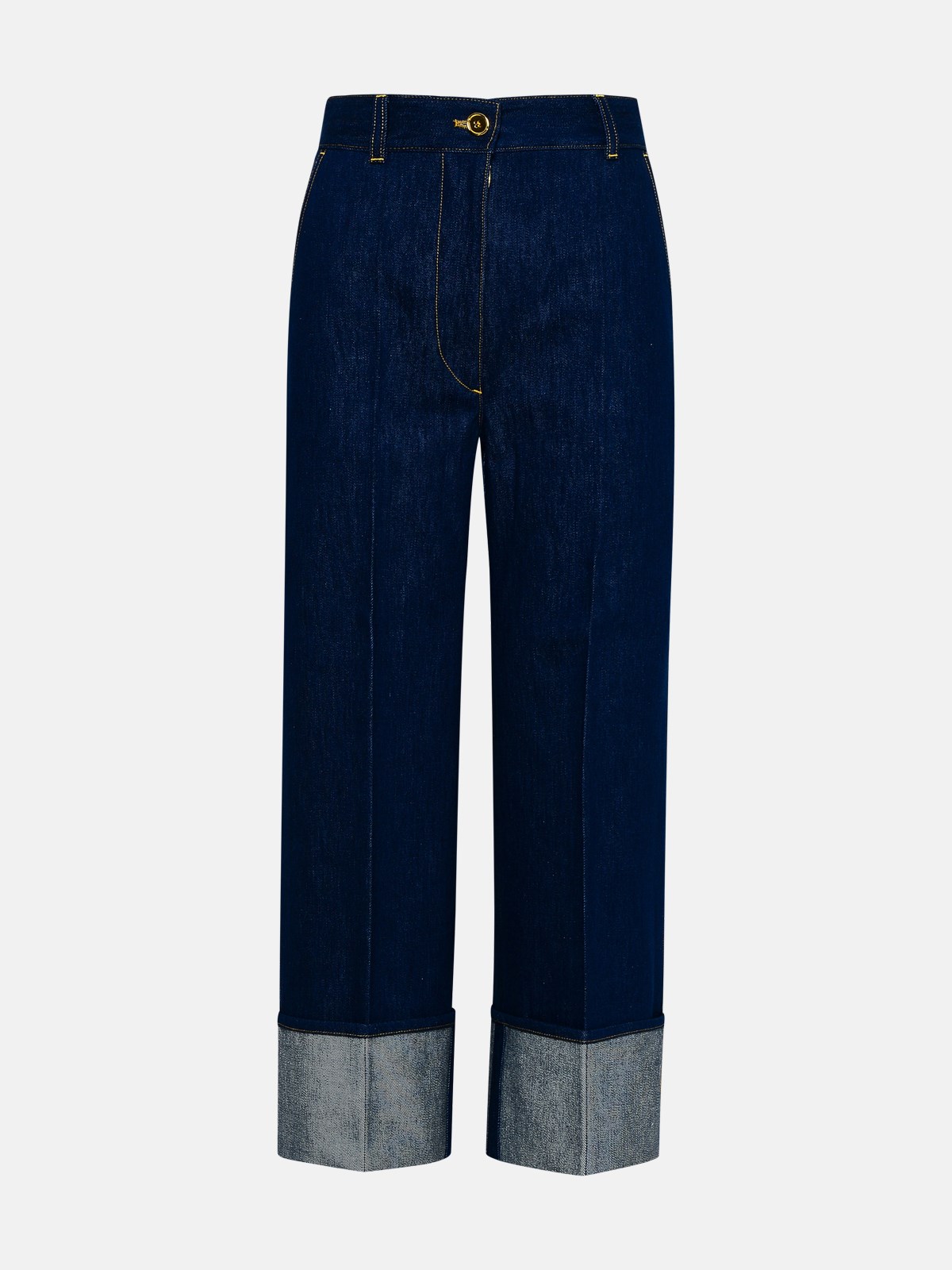 Patou Iconic Blue Cotton Jeans