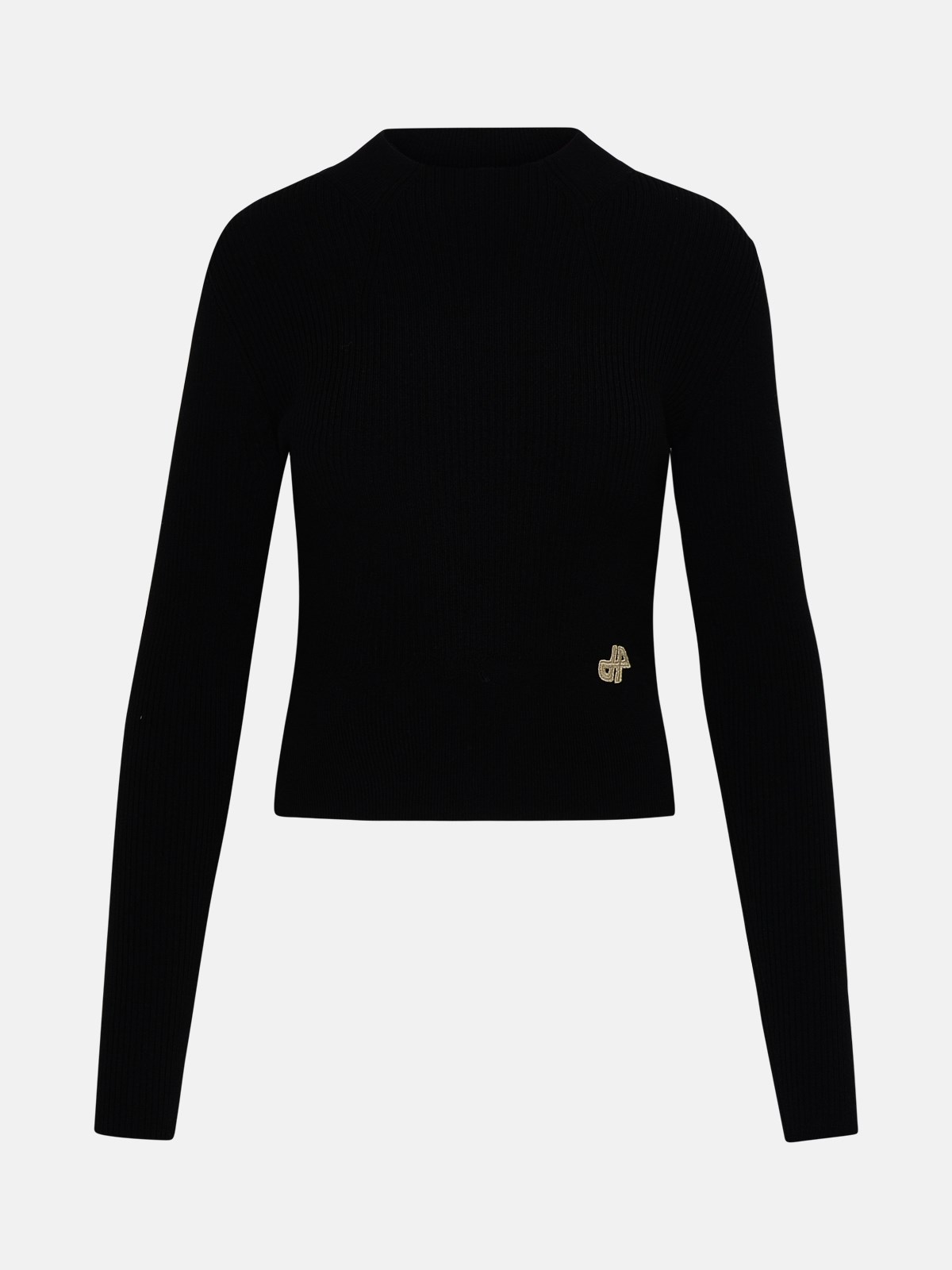 Patou Black Wool Blend Sweater