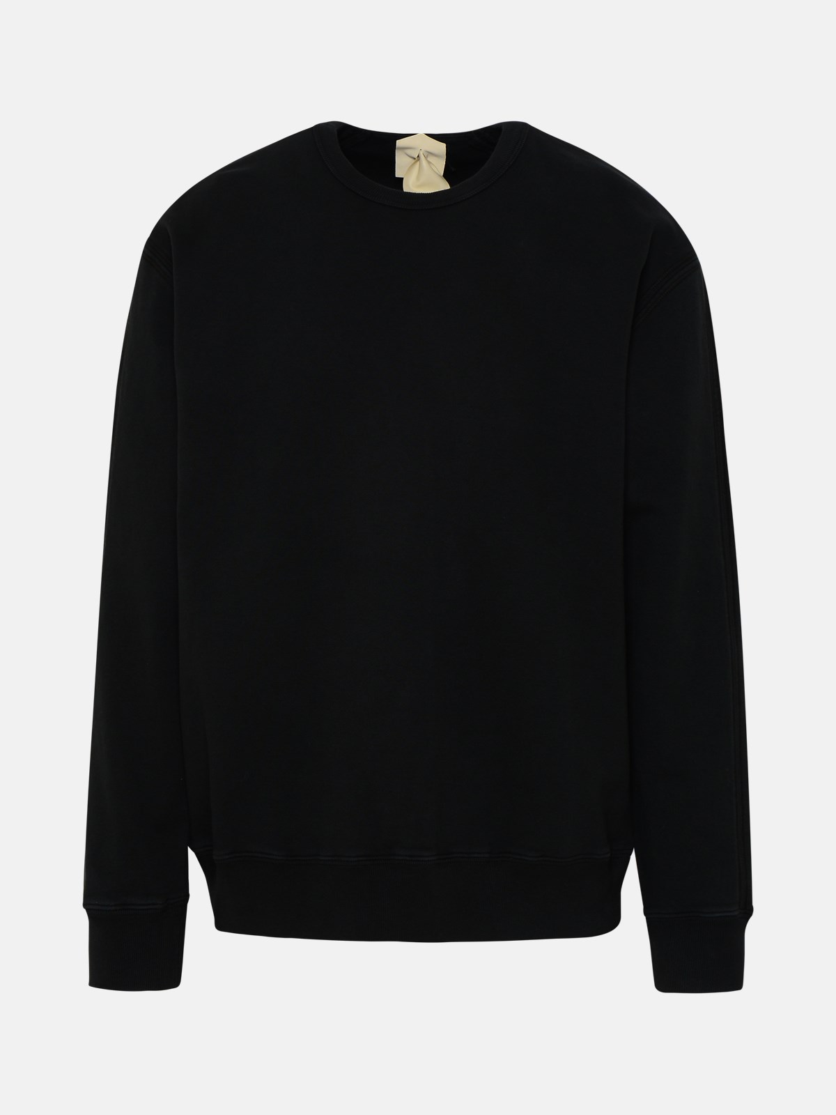 Ten C Patch-detail Cotton Sweatshirt In Black