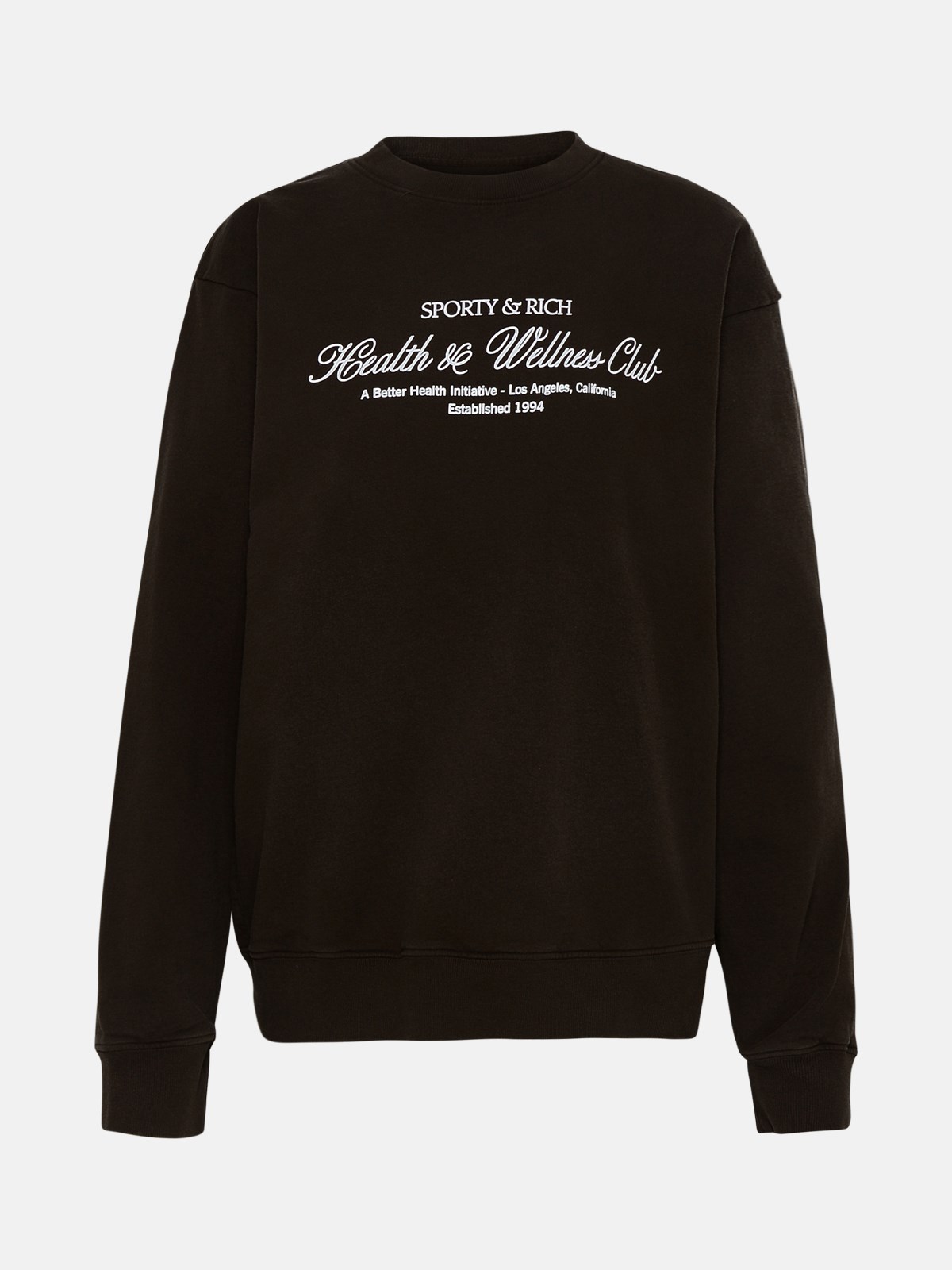 Sporty And Rich Brown Cotton Sweatshirt