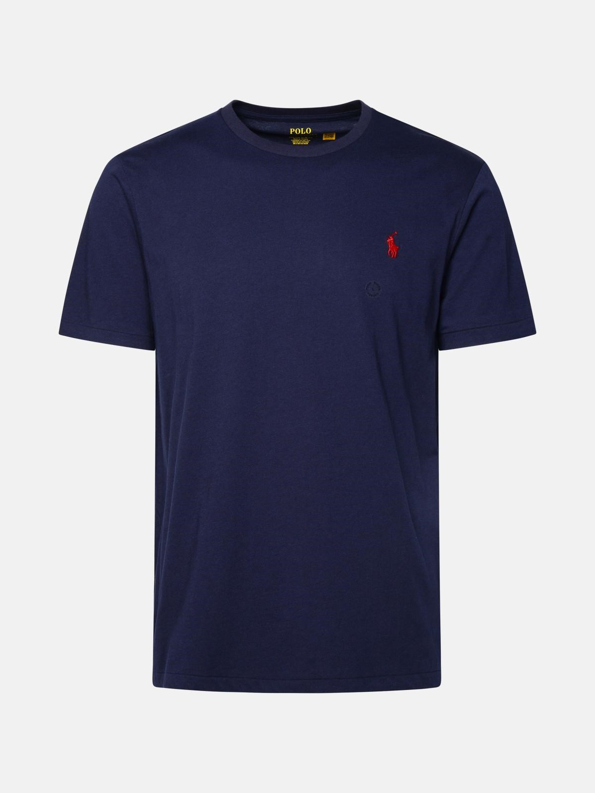 POLO RALPH LAUREN Blue Cotton T-Shirt