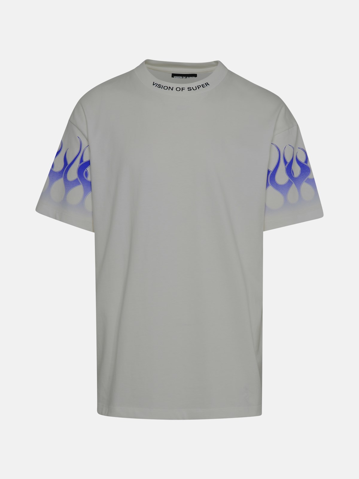 Vision Of Super T-shirt Fiamme Blu In White