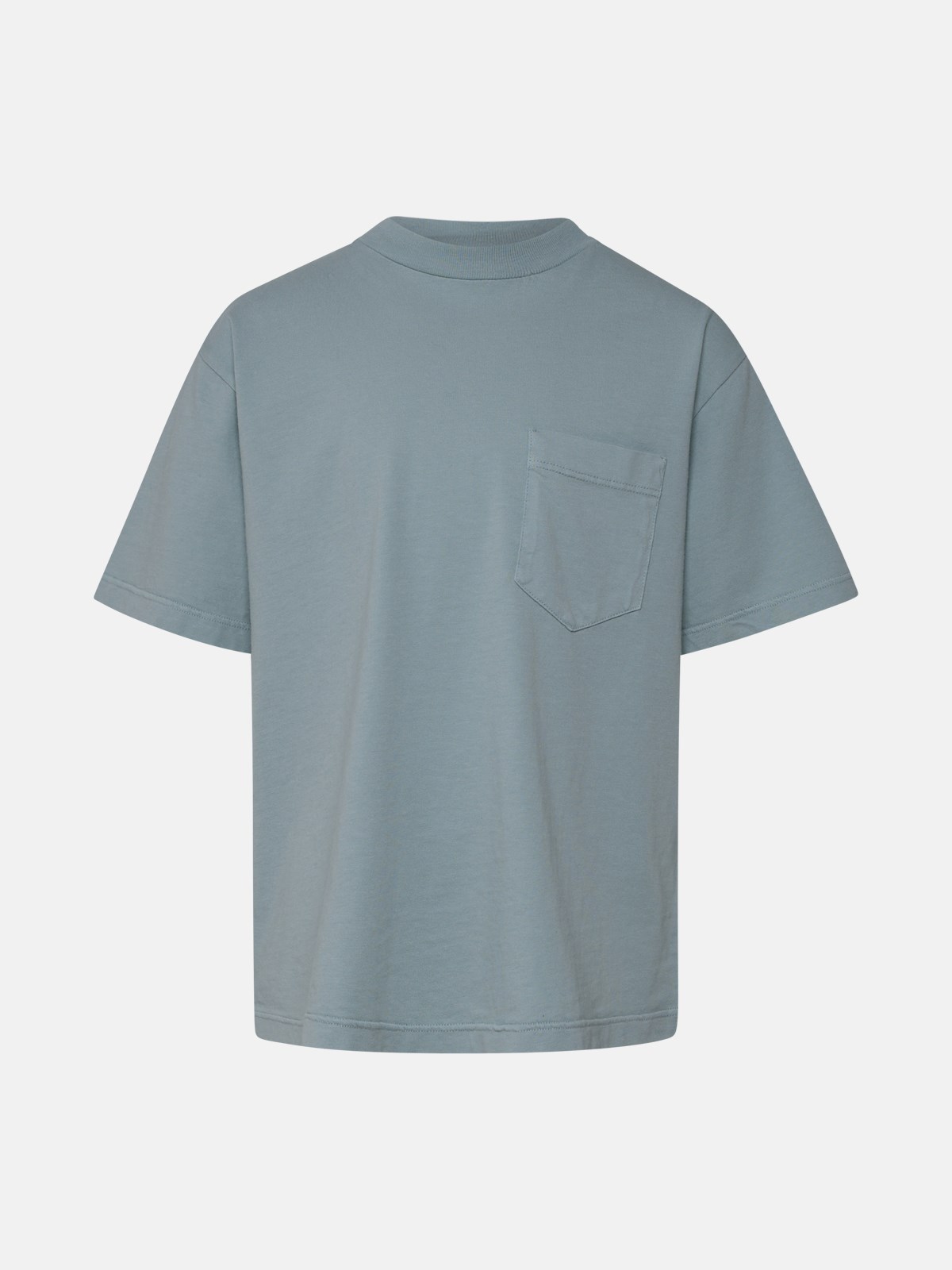 Aspesi T-shirt Mini Logo In Light Blue