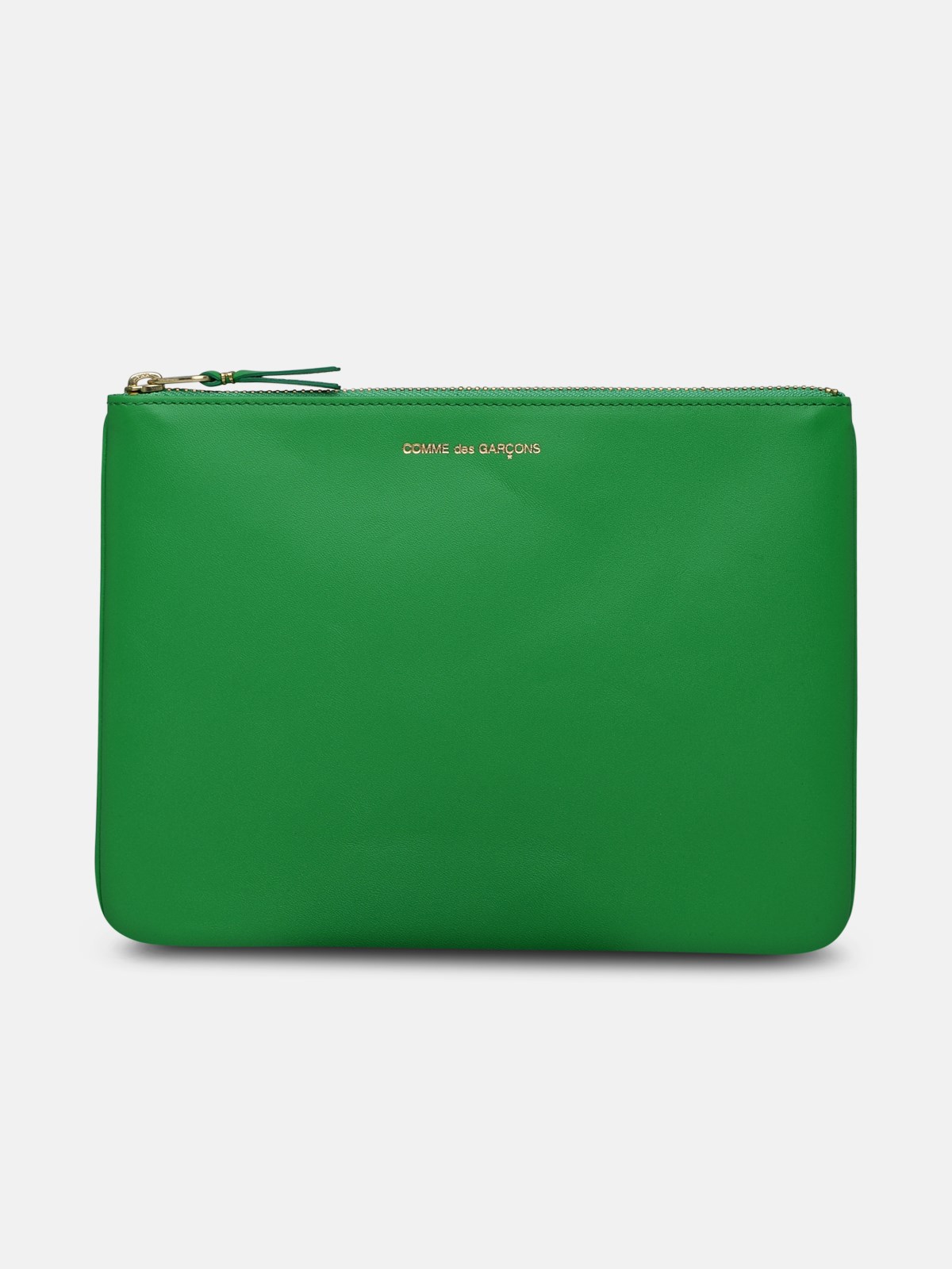 Comme Des Garçons Green Leather Envelope Bag