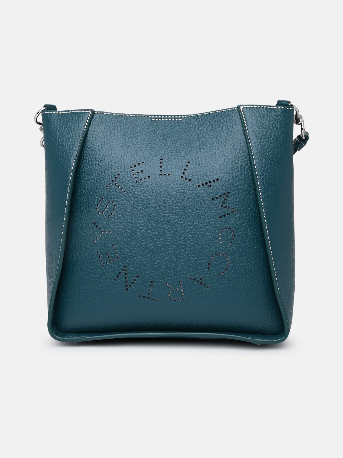 Stella Mccartney Soft Bag In Polyurethane Blend Petrolium Blue In Green