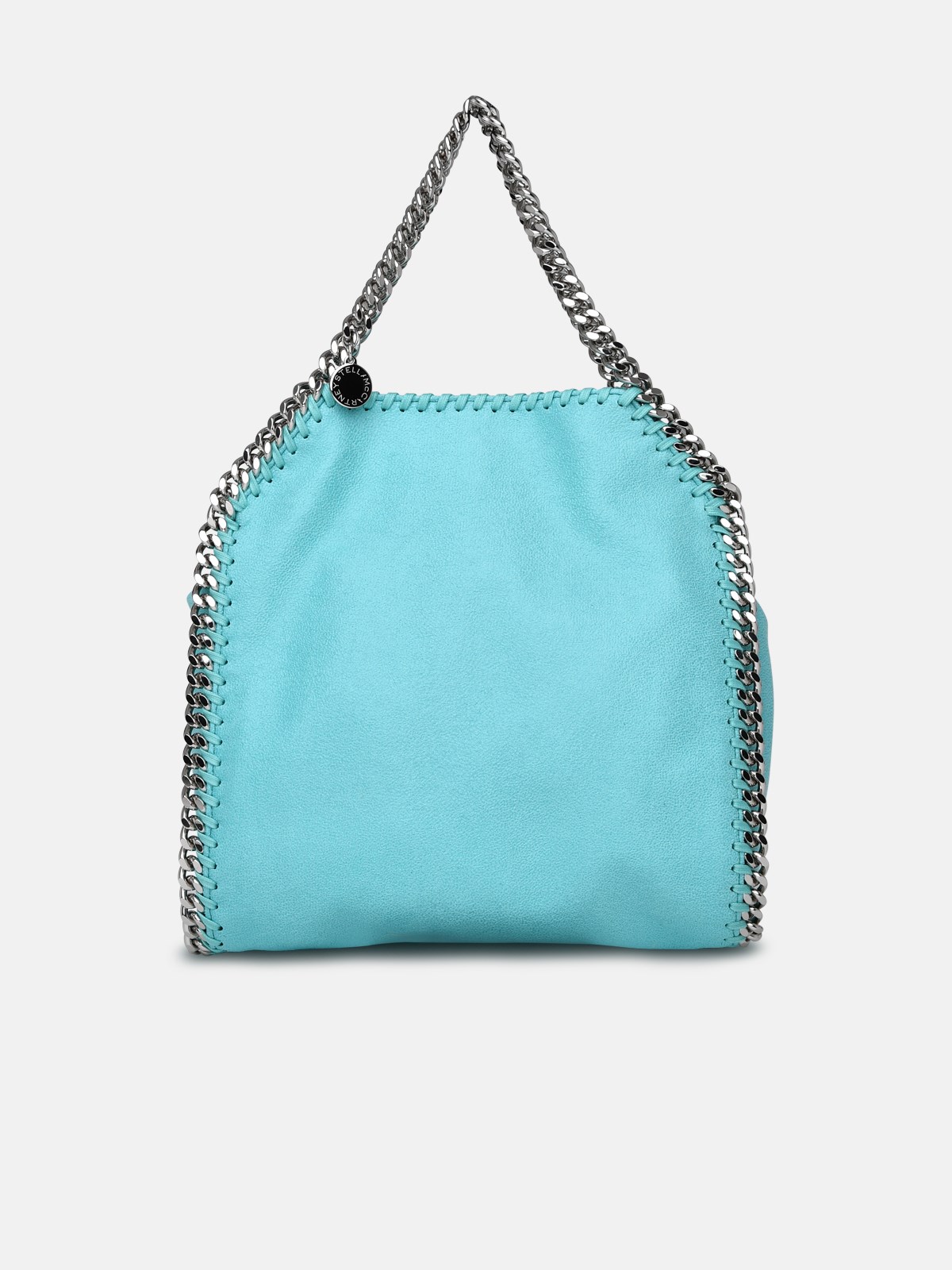 Stella Mccartney Falabella Mini Bag In Light Blue Vegan Fabric
