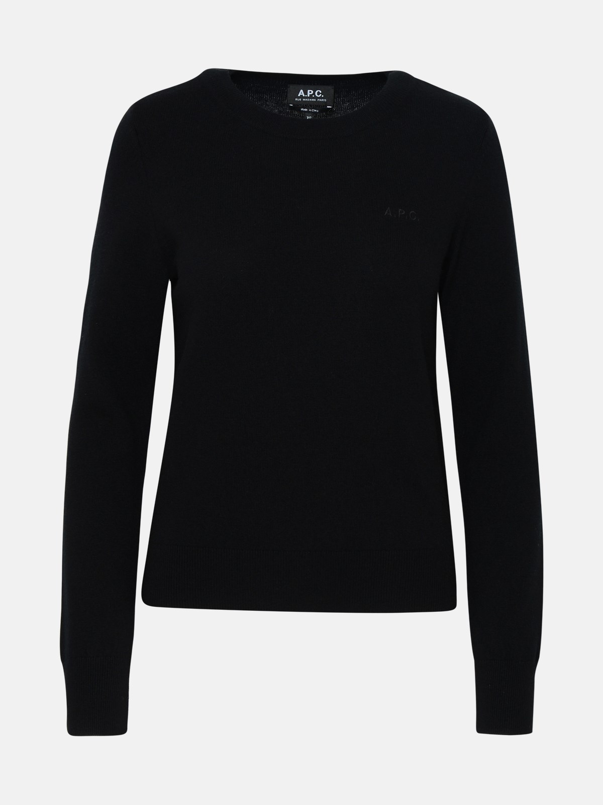 Apc Kids' Nina Sweater In Black Virgin Wool