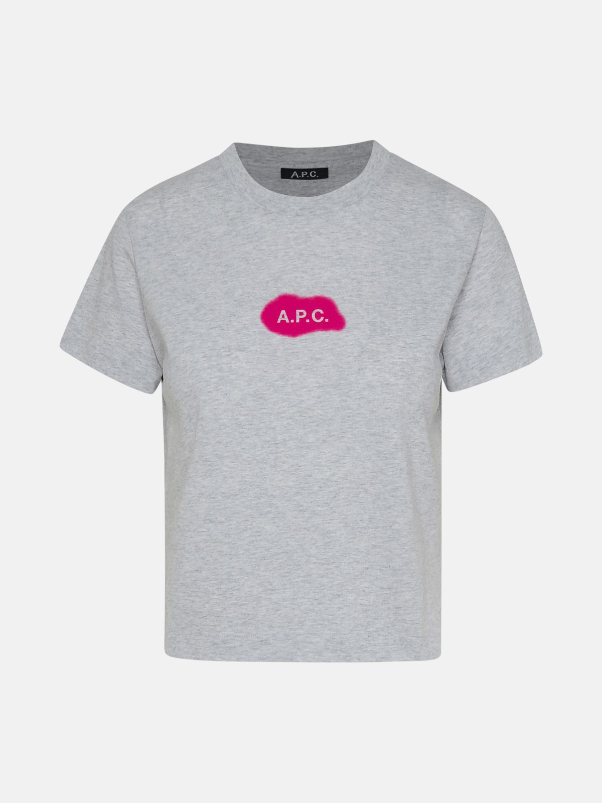 Apc Astoria Gray Cotton T-shirt In Grey