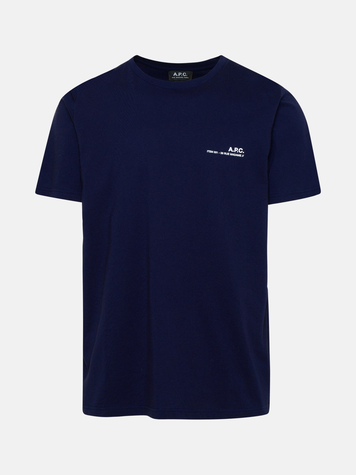 A.p.c. Navy Cotton Item T-shirt