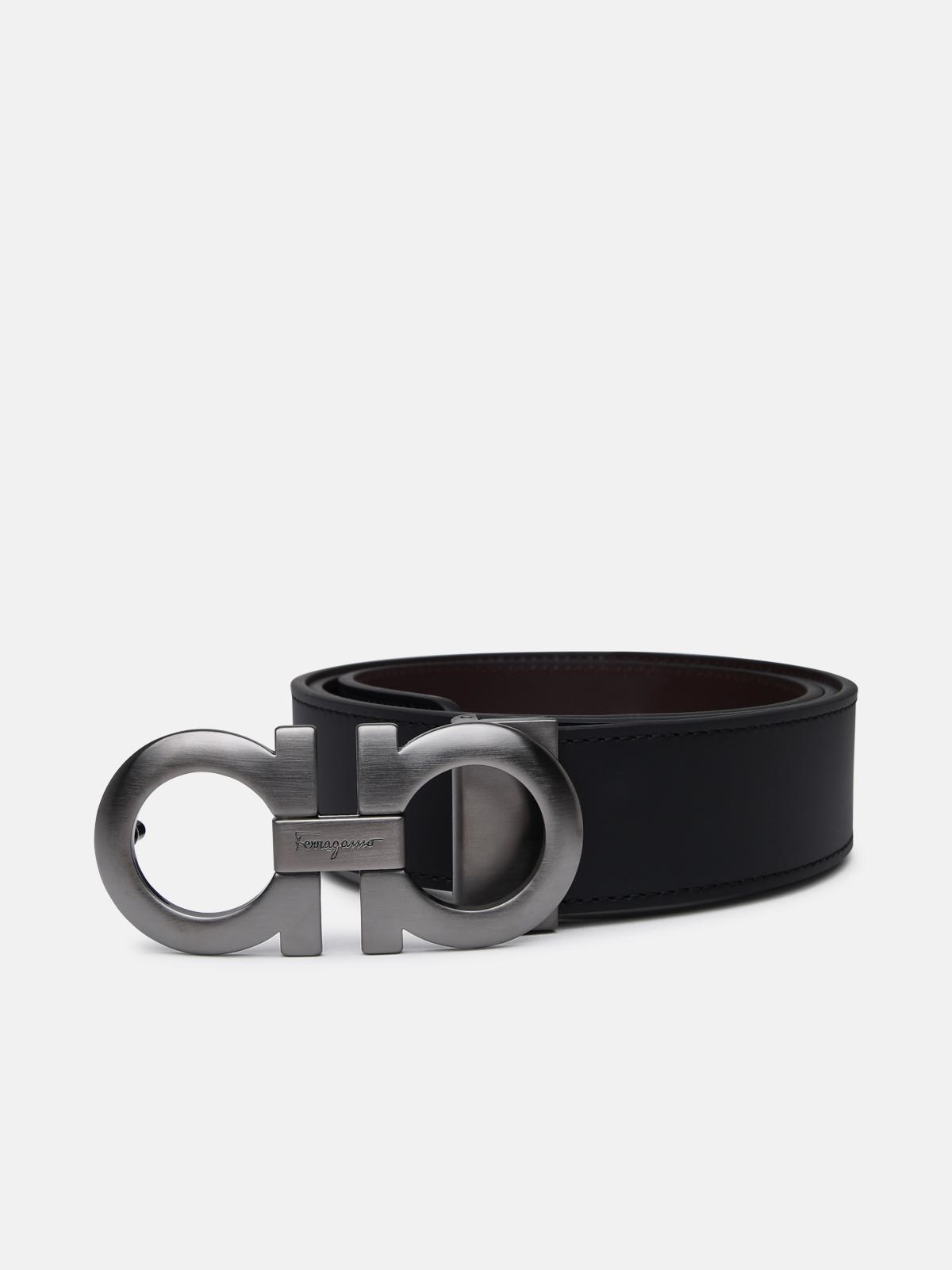 Ferragamo Cintura Double Adjus In Black