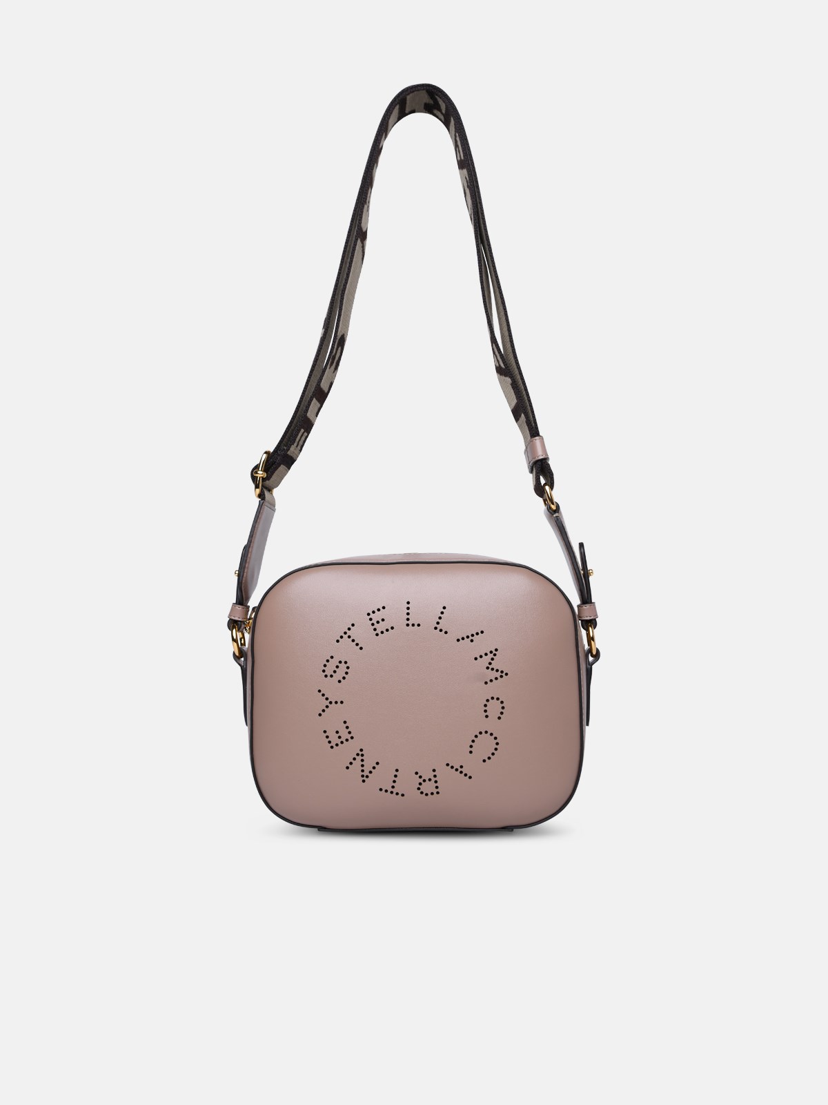 Stella Mccartney Dove Grey Mini Stella Bag In Beige