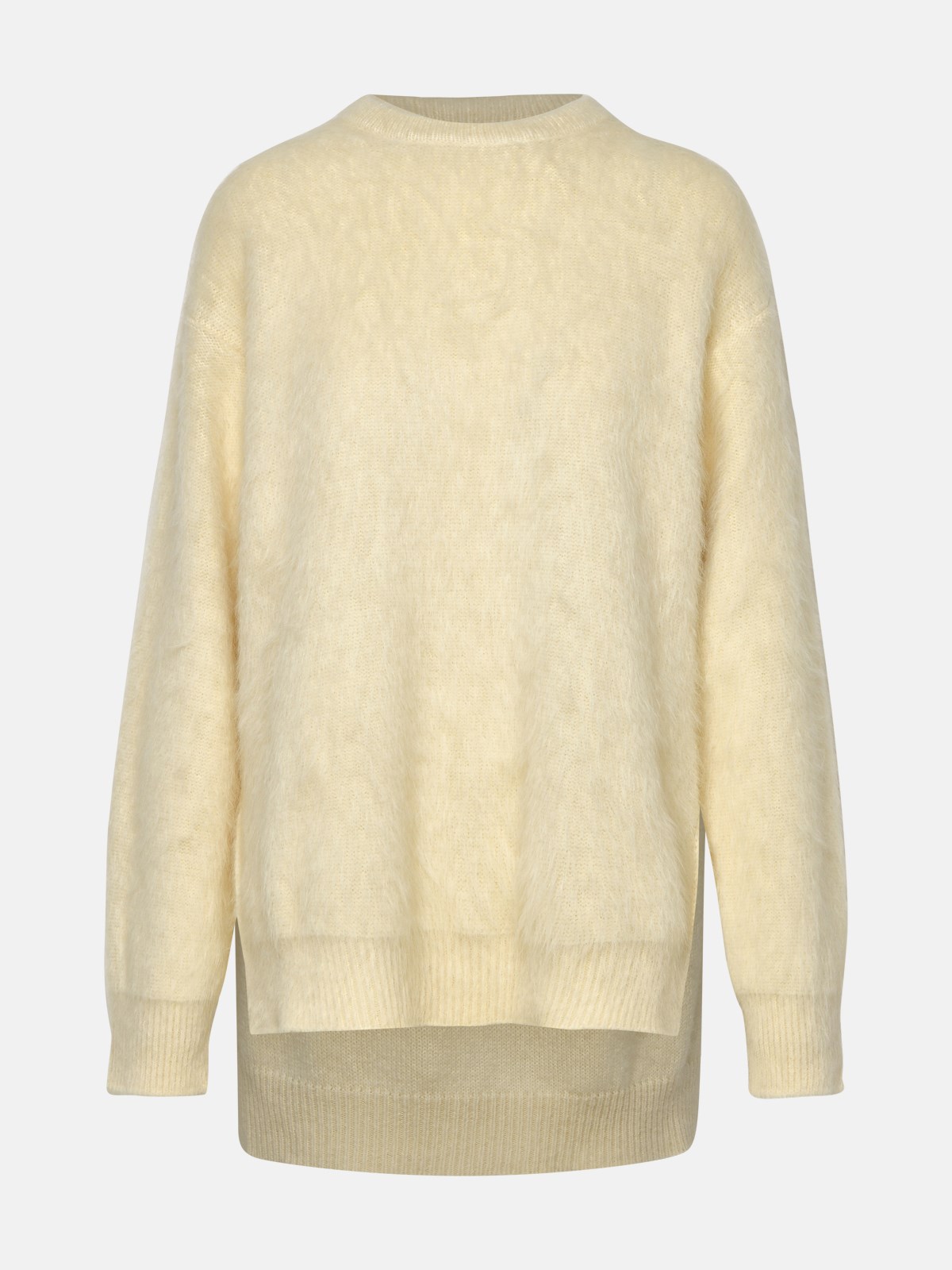 Jil Sander Ivory Alpaca Blend Sweater In White