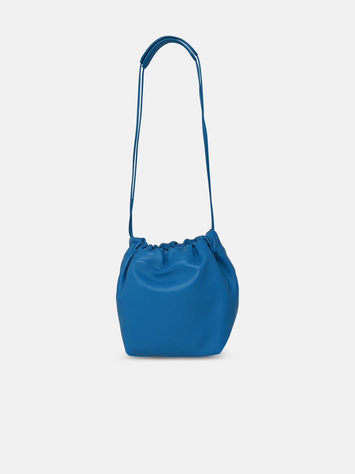Jil Sander Dumpling Crossbody Bag In Light Blue Leather