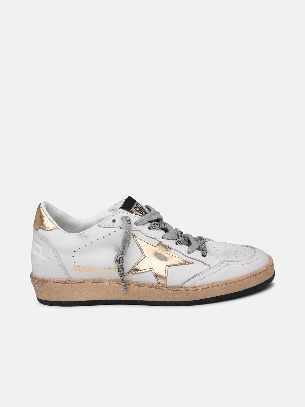 GOLDEN GOOSE Superstar Sneakers In White Leather　GOLDEN GOOSE スーパースター スニーカー ホワイト レザー GOLDEN