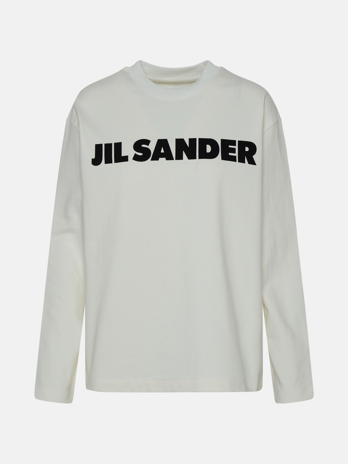 Jil Sander White Cotton Top In Ivory