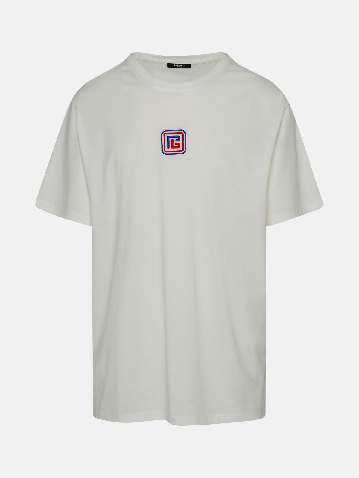 Balmain Pb Crew Neck T-shirt In White