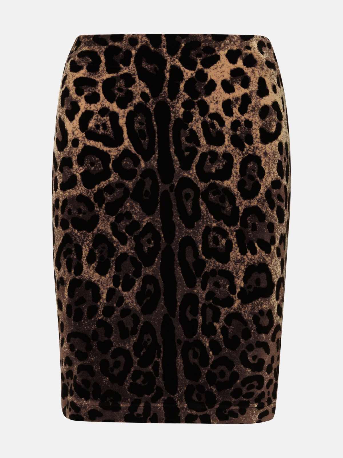 Dolce & Gabbana Minigonna Leopardata In Brown