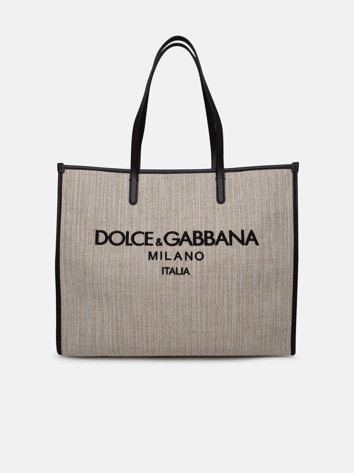Dolce & Gabbana Shopping Logo In Beige