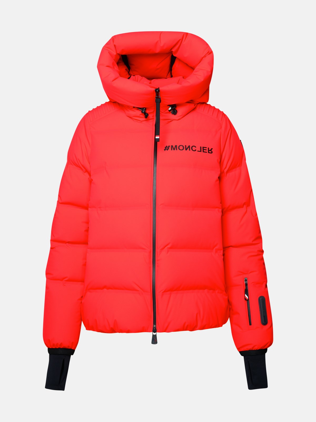 Moncler 'suisses' Red Technical Poplin Down Jacket