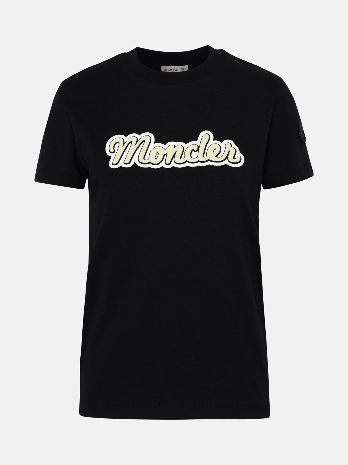 Moncler T-shirt Logo In Black