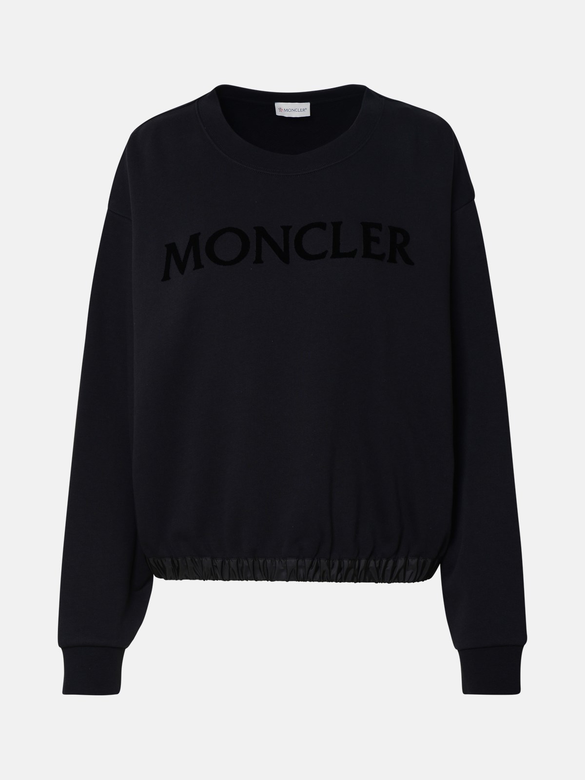 Moncler Kids' Black Cotton Blend Sweatshirt