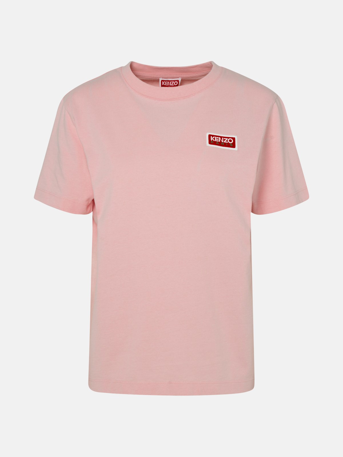 Kenzo T-shirt Loose Paris Logo In Pink