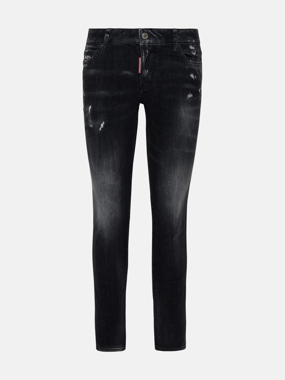 Shop Dsquared2 Jennifer Jeans In Black Denim