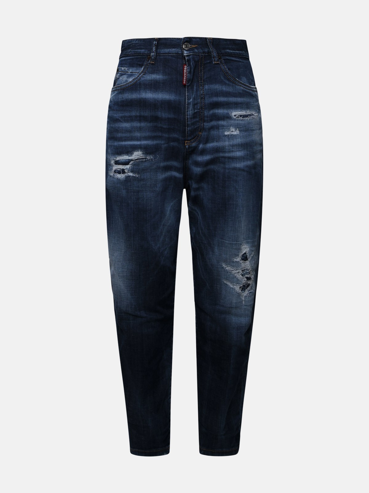 Shop Dsquared2 Sasoon Blue Cotton Jeans
