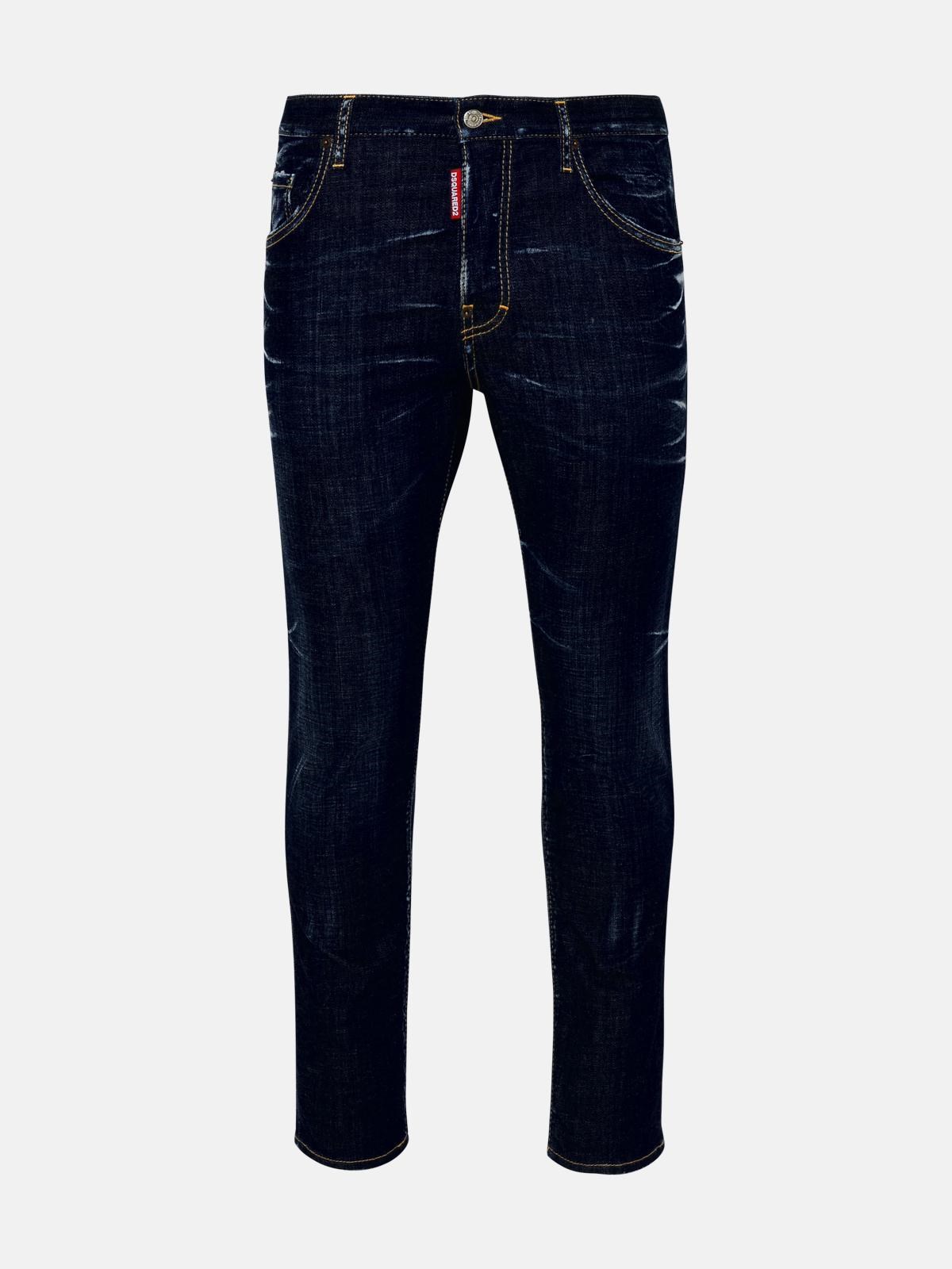 Dsquared2 Blue Cotton Skater Jeans In Blue